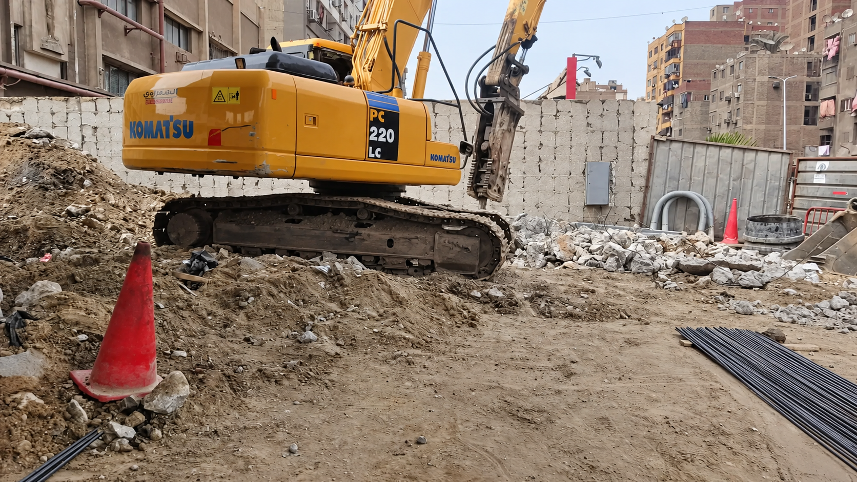 Dimass site works — construction photograph 9