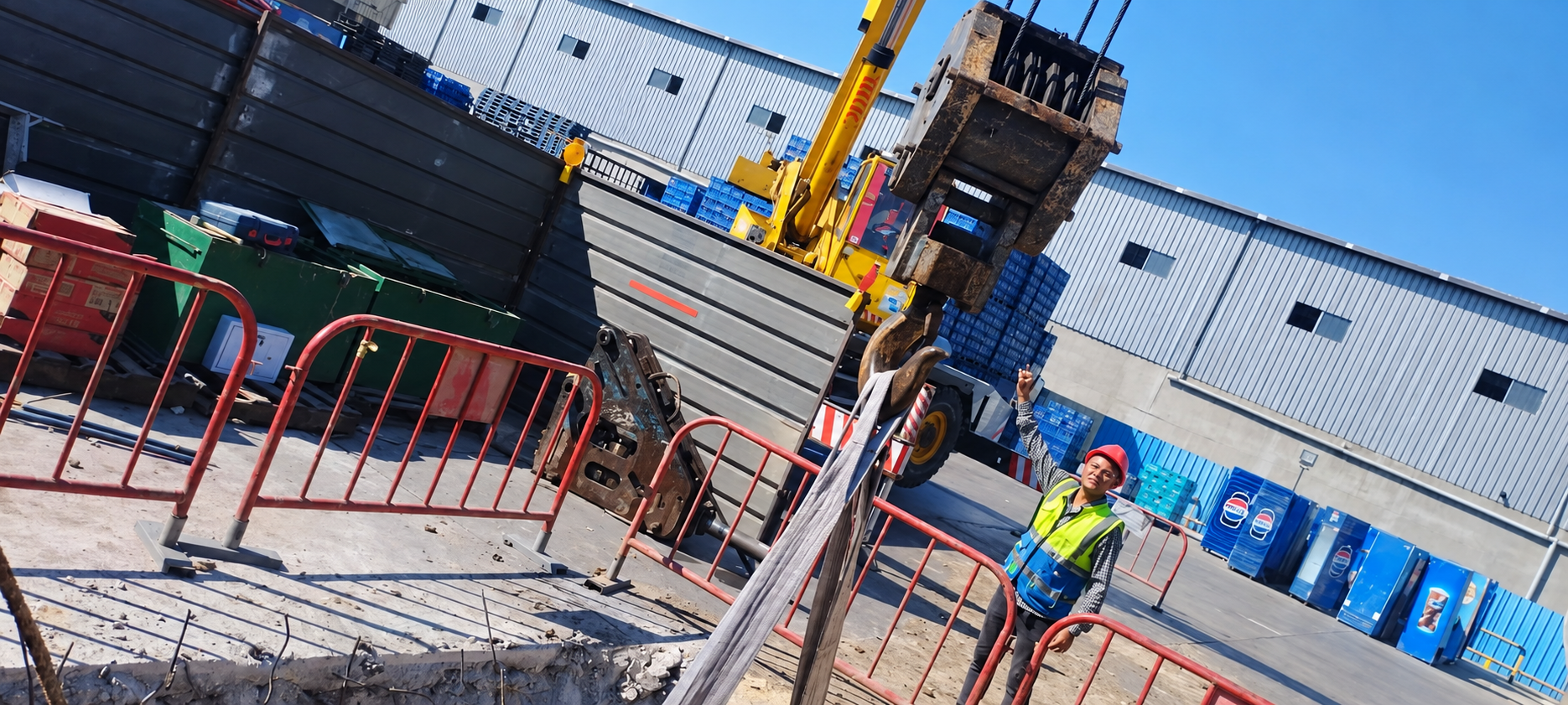 Dimass site works — construction photograph 11